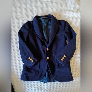 Gant Navy Blue Kids Blazer with Brass Buttons
